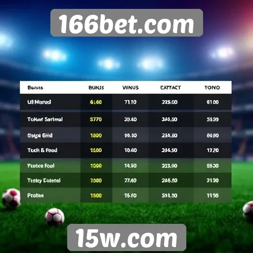 Comparativo de bônus e promoções do site 166bet.com